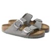 Arizona Big Buckle Nubuck Leather Dove Gray