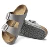 Arizona Big Buckle Nubuck Leather Dove Gray
