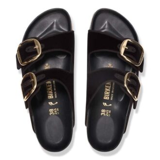 Arizona Big Buckle piping nitar logotyp textil svart sammet