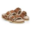 Arizona Big Buckle Shearling Natural Leather Oiled