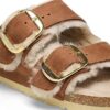 Arizona Big Buckle Shearling Naturläder Oljat