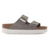 Arizona Flex Platform Nubuck Leather Dove Gray