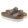 Arizona Flex Platform Nubuck Leather Dove Gray