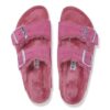Arizona Shearling Suede Leather-Shearling Fuchsia Tulip
