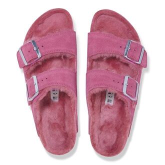 Arizona Shearling Suede Leather-Shearling Fuchsia Tulip