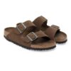 Arizona Soft Footbed Suede Leather Dark Tea Tonal