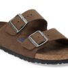 Arizona Soft Footbed Suede Leather Dark Tea Tonal