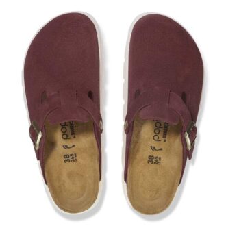 Boston Chunky Suede Leather Berry Crush
