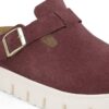 Boston Chunky Suede Leather Berry Crush