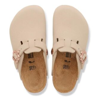 Boston Flower Buckle Kids Birko-Flor Nubuk