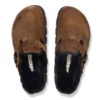 Boston Pap Chunky Shearling Suede Leather