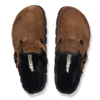 Boston Pap Chunky Shearling Suede Leather