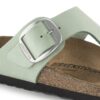 Gizeh Big Buckle Nubuck Leather Matcha