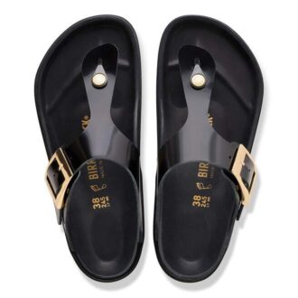 Gizeh Droplet Buckle Naturläder Lack