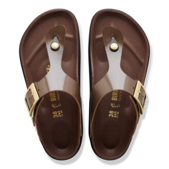 Gizeh Droplet Buckle Naturläder Lack