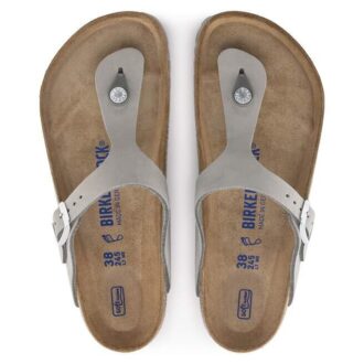 Gizeh Soft Footbed Nubuck Leather Dove Gray