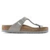 Gizeh Soft Footbed Nubuck Leather Dove Gray