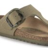Gizeh Vegan Big Buckle Textile Faded Khaki