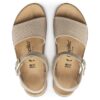 Glenda sandal i mocka och textil
