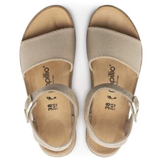 Glenda sandal i mocka och textil