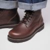 Highwood Lace Mid Herr Läder Choklad