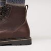 Highwood Lace Mid Herr Läder Choklad