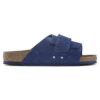 Kyoto Nubuck Leather Desert Buck Indigo Blue
