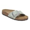 Madrid Big Buckle Nubuck Leather Pure Sage