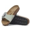 Madrid Big Buckle Nubuck Leather Pure Sage