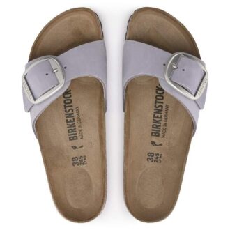 Madrid Big Buckle Nubuck Leather Purple Fog