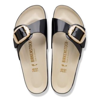 Madrid Big Buckle Pearl Naturläder Lack