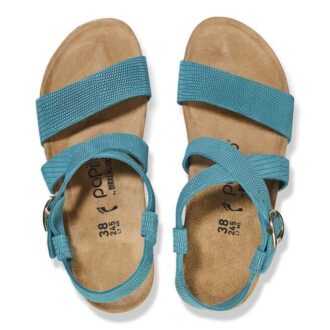 Sibyl med ring-spänne i präglat nubuckläder