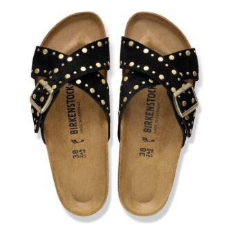 Siena med nitar och kant i mocka