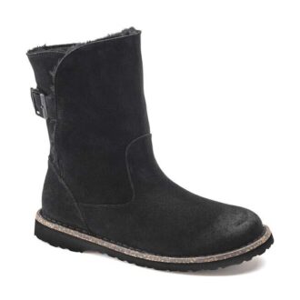 Uppsala Shearling Suede Leather Black