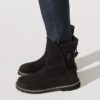 Uppsala Shearling Suede Leather Black