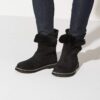 Uppsala Shearling Suede Leather Black