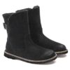 Uppsala Shearling Suede Leather Black