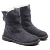 Uppsala Shearling Suede Leather Graphite