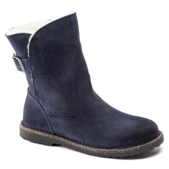Uppsala Shearling Suede Leather Navy