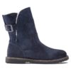 Uppsala Shearling Suede Leather Navy