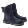 Uppsala Shearling Suede Leather Navy
