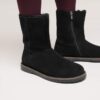 Uppsala Zip Shearling Suede Leather